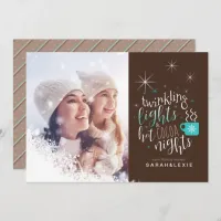 Twinkling Lights Hot Cocoa Nights One Photo ID593 Invitation