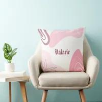 Minimalist Pattern Personalized Throw Pillow