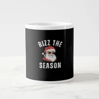 Rizz The Season Funny Santa Merry Rizzmas Rizzler  Giant Coffee Mug