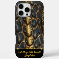 Artistic display of snake skin textures iPhone 16 pro max case