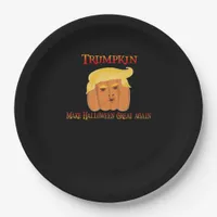 Trumpkin Make Halloween Great Again – Funny Costum Paper Plates