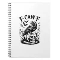 Halloween F-Caw-F Bird Crow Women Men Trendy Casua Notebook