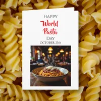 World Pasta Day | October 25th Card