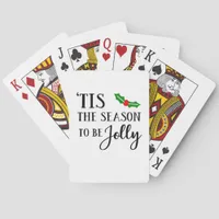 Tis The Season To Be Christmas Mistletoe Poker Cards
