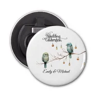 Rustic Woodland Love Birds Celebration Bottle Opener