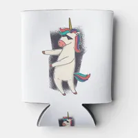 Unicorn Floss Dance Can Cooler