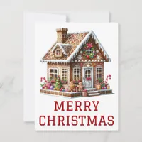 Gingerbread House Christmas Card