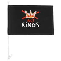 No King Funny Quote Retro Creative Style Car Flag