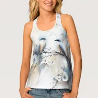 Dreamy Birds and Flowers Tank Top