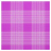 Gingham Check Light Purple and White Fabric