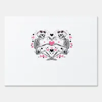 Skeleton Heart Hands Classic Viral Sign