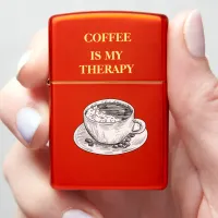 Coffee is my therapy  zippo lighter