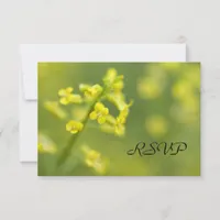 Yellow Wildflowers Wedding RSVP Response Card