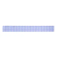 Blue White Matching Patterns Gingham  Satin Ribbon