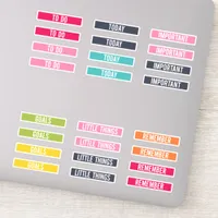 Happy Colors | Reminder To Do Planner Stickers