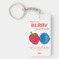 You're a Berry Good Friend Sweet Valentines Photo Keychain