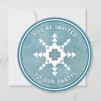 Southwest Winter Snowflake Personalized Invitation