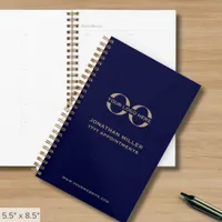 Business Logo Navy Blue and Gold Planner