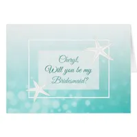 Will you be my Bridesmaid Personalized Card
