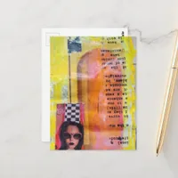 The Sweet Treat Mixed Media Collage Postcard