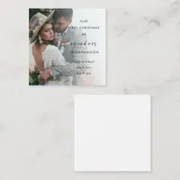 TINY SIZE | First Christmas Mr Mrs Photo Note Card