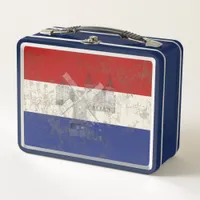 Flag and Symbols of the Netherlands ID151 Metal Lunch Box