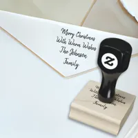 Personalized Merry Christmas Stamp