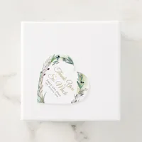 Olive Leaf/Script/names/message/wedding thankyou Favor Tags