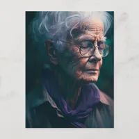 Elderly Woman Postcard