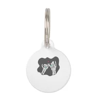 Skeleton Heart Hands Promise Symbolic Feeling Pet ID Tag