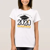 Proud Auntie of a Graduate Any Year Graduation T-Shirt