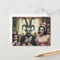 Spooky Horror at the Easter Table Postcard