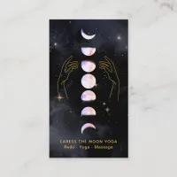 *~* Caress The OPAL Moon Phases + Hands Celestial Business Card