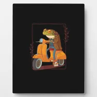 Frog  Scooter Mushroom Goblincore Academia Aesthet Plaque