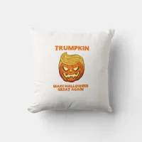 Trumpkin Usa Make Halloween Great Again Funny Throw Pillow