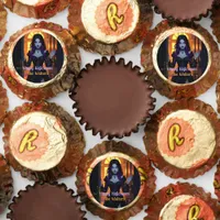 Black and Purple Witch Personalized Halloween Reese's Peanut Butter Cups