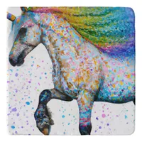 Colorful Appaloosa Unicorn Trivet