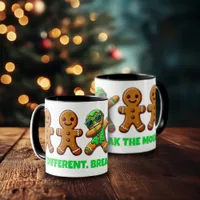 Funny Be Different Break the Mould Gingerbread Men Mug