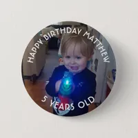 Personalized Birthday Boy Button