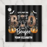 Let's Put the Boo in Boujee Halloween Bachelorette Favor Tags