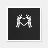 Heart - Halloween Skeleton Hand Napkins