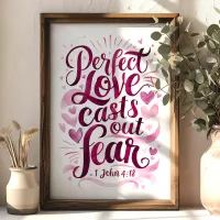 Perfect Love Christian Scripture Wall Art