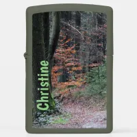 Autumn Forest Nature Photo Zippo Lighter