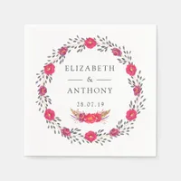 Floral Safari Wedding Napkins