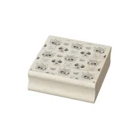 Adorable Dog Pattern  Rubber Stamp