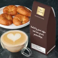Logo quote business partner espresso brown roasted coffee
