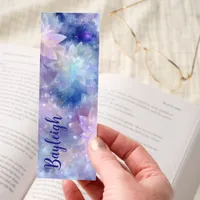 Ethereal Cosmic Crystal Blooms Bookmarks