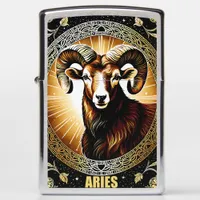 Aries astrology sign zippo lighter