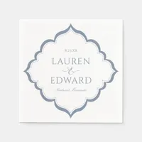 Wedding Napkins | Simple Elegance (Dusty Blue)