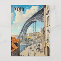 Travel to Porto Portugal Postcard